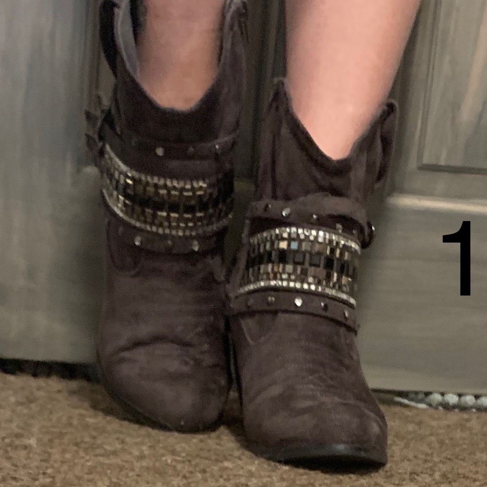 Not Rated Western style boots.